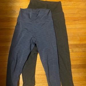 TWO PAIRS Prana Becksa 7/8 leggings with pockets